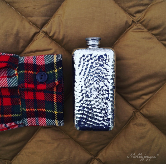 Hammered Pocket Flask
