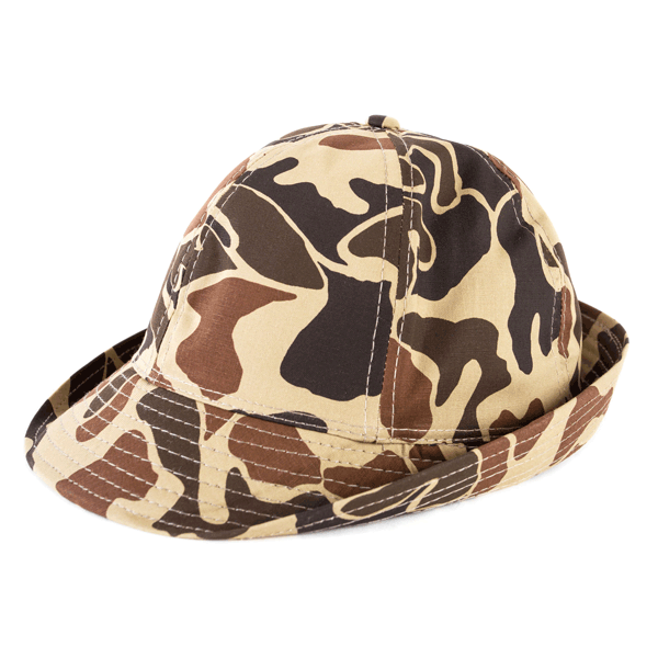 Vtg Cabela's Jones Style Hat Earflap Duck Hunting Wetlands Camouflage Sz Medium